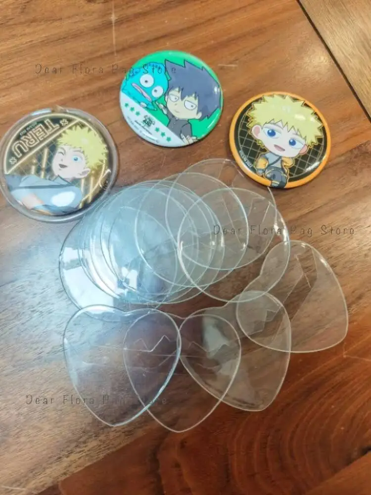 Premium Clear/Laser 5/10/20PCs 60-83mm Ita Bag Badge Protector Transparent High-protection Pins Sleeve Anime Badge Display Cover