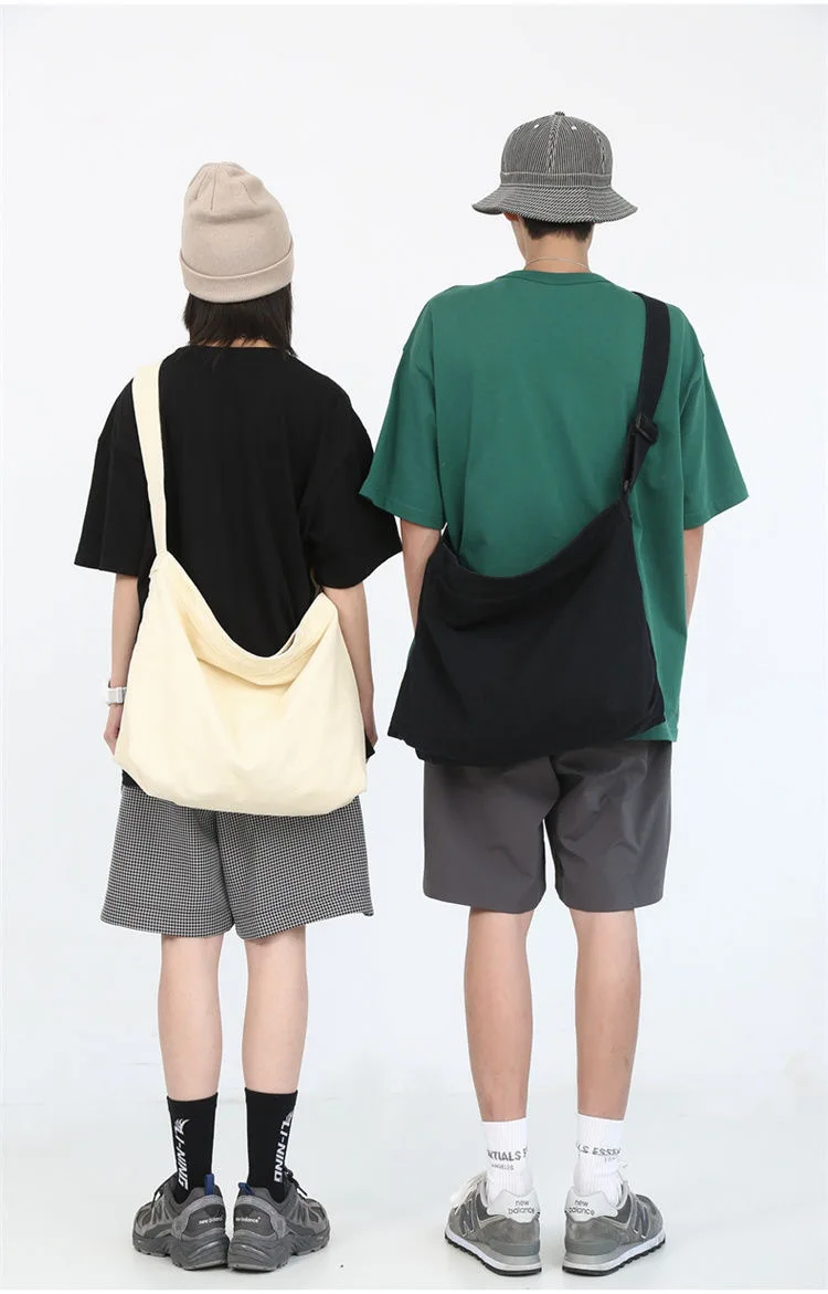 Spring 2026 Japanese Style Canvas Messenger Bag for Men Retro Thickened Sturdy Free Shipping