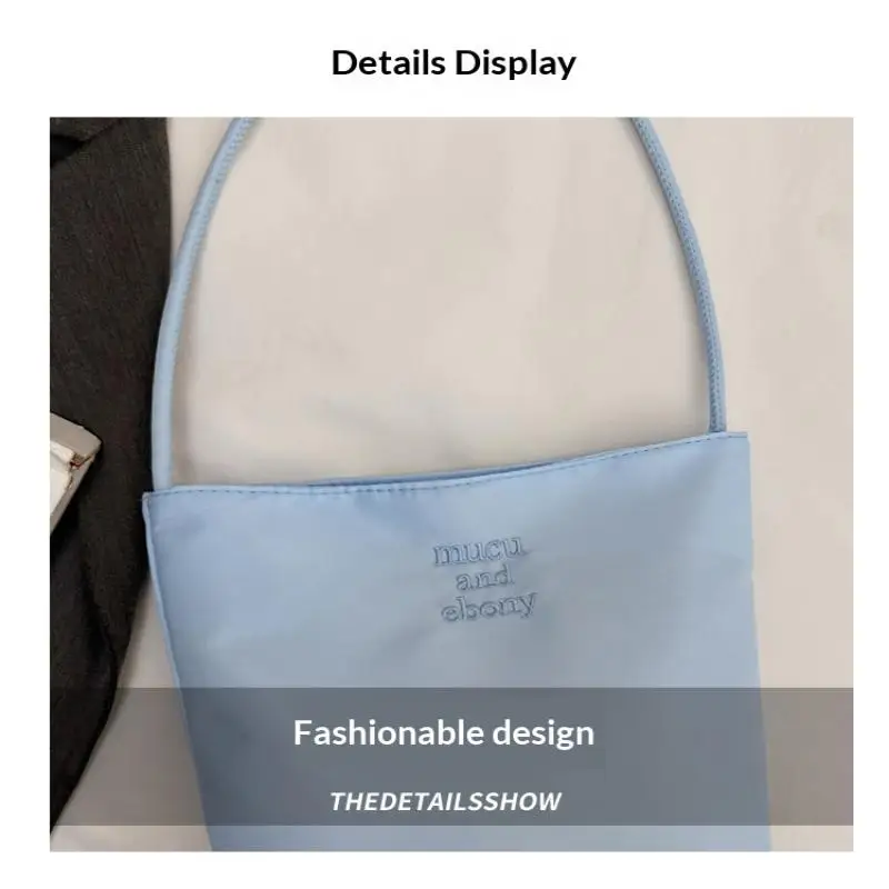 NEW Women's High Capacity Handbag Underarm Handbag Shoulder Bag Waterproof Embroidered Letters Underarm Bag Tote Bags
