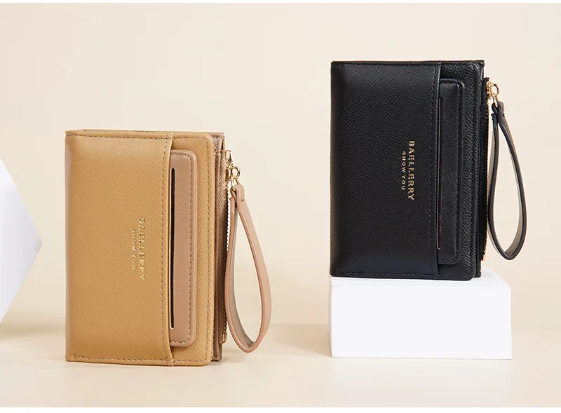 Baellerry Luxury Brand Women Noble Wallet PU Leather Slim Female Multi-card Short Wallets Purse Holders for Women