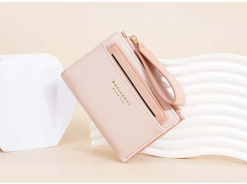 Baellerry Luxury Brand Women Noble Wallet PU Leather Slim Female Multi-card Short Wallets Purse Holders for Women