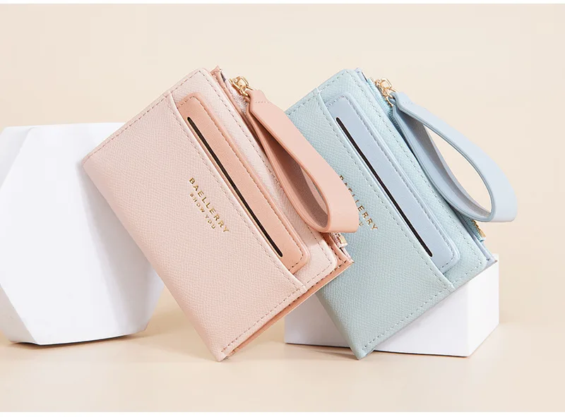 Baellerry Luxury Brand Women Noble Wallet PU Leather Slim Female Multi-card Short Wallets Purse Holders for Women