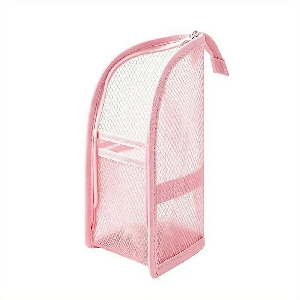 Mesh Travel Toiletry Bag Portable Toothbrush Cosmetic Organizer Makeup Brush Storage Pouch Bathroom Wash Pack