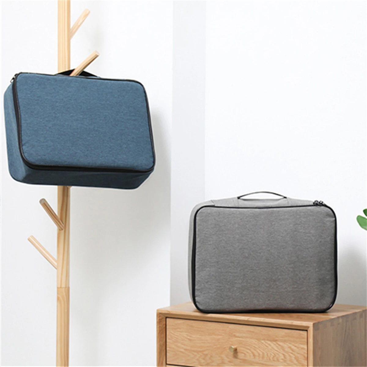 With Password Lock Business Trip Card Passport Organizer Travel Accessory Multifunctional Briefcase Office Document Storage Bag