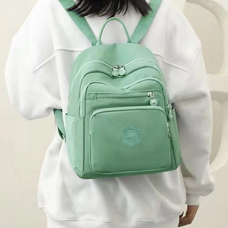 Dual Shoulder Bag, Fashionable Oxford Cloth, Men's and Women's Bag, Nylon Fabric, Casual Shopping Backpack