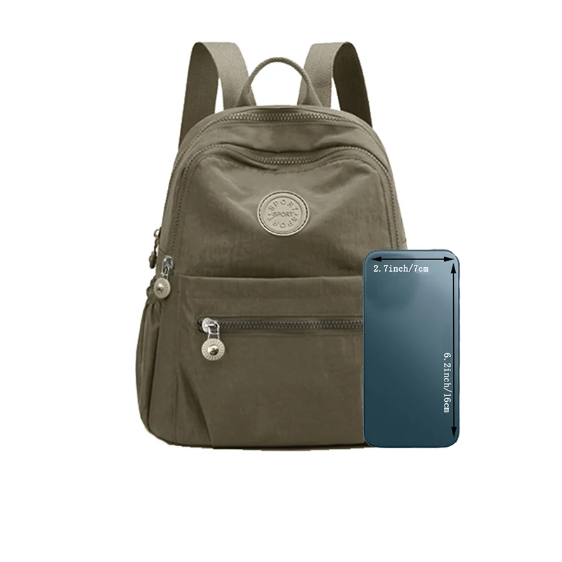 Dual Shoulder Bag, Fashionable Oxford Cloth, Men's and Women's Bag, Nylon Fabric, Casual Shopping Backpack