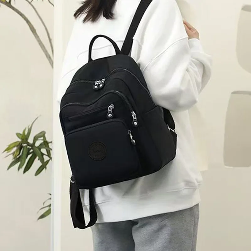 Dual Shoulder Bag, Fashionable Oxford Cloth, Men's and Women's Bag, Nylon Fabric, Casual Shopping Backpack