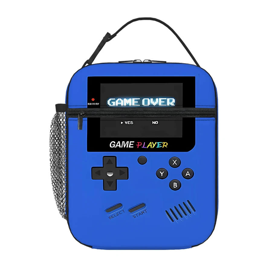 Games Console Handheld Lunch Bag For Boy/Girls Children Best Gifts 2D Flat Cartoon Thermal Insulation Lunch Box Bag Picnic Bag
