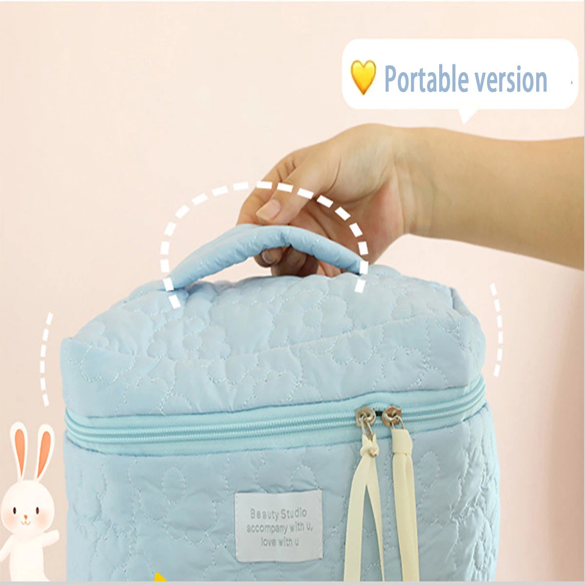 Ins Style Candy Color Makeup Bag New Light Luxury Women's Bag Lipstick Pack Portable Travel Cosmetic Storage Toiletry Bag