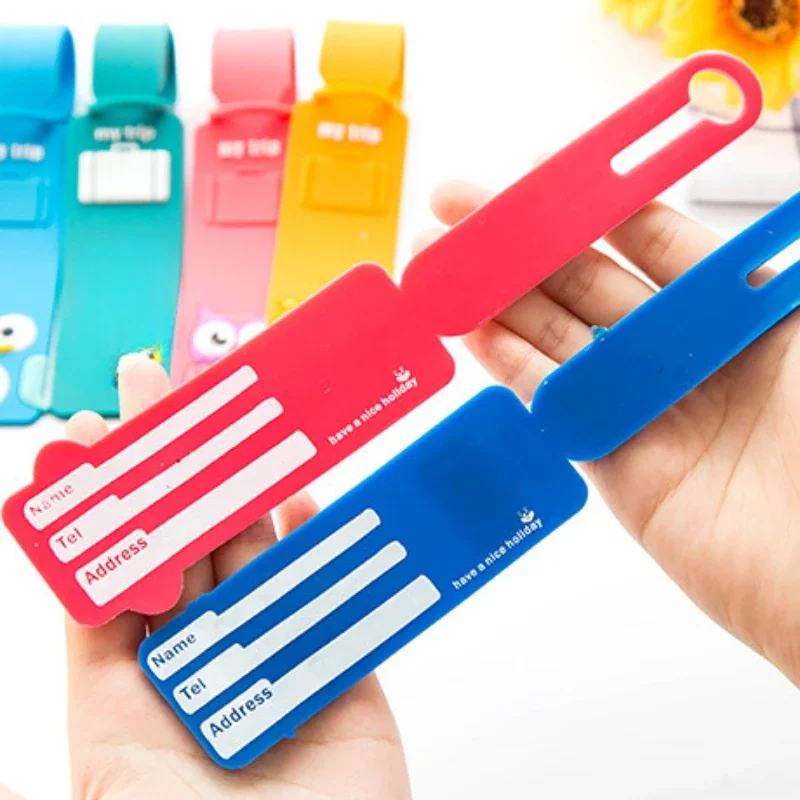Lovely Silicone Luggage Tag Boarding Pass Luggage Tag Checked Fashion Travel Accessories Cute Luggage Tag Flight