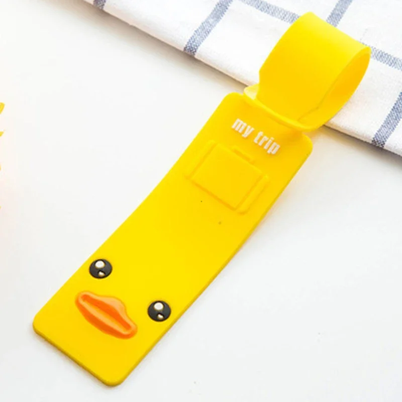 Lovely Silicone Luggage Tag Boarding Pass Luggage Tag Checked Fashion Travel Accessories Cute Luggage Tag Flight