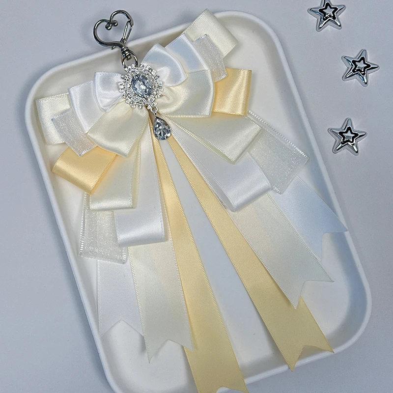 Double Layer Bow Pendant Versatile Ribbon Anime Itabag DIY Pendant Bag Lolita Two-Dimensions Itabag Jewelry Gift For Friends