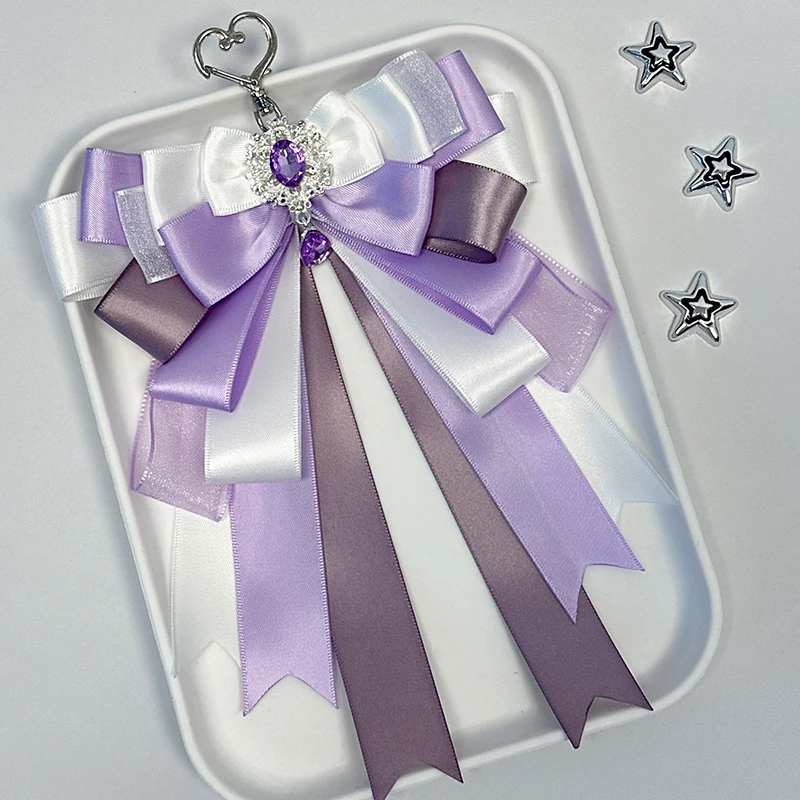 Double Layer Bow Pendant Versatile Ribbon Anime Itabag DIY Pendant Bag Lolita Two-Dimensions Itabag Jewelry Gift For Friends