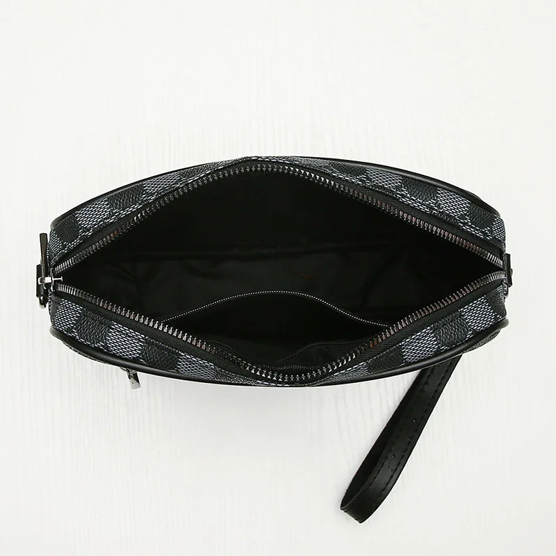 Top-quality PU Leather Men Waist Packs Business Crossbody Bags for Male Fashion Travel Storage Phone Shoulder Bags Clutch Bag
