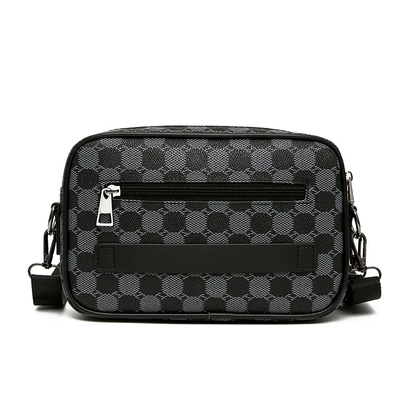Top-quality PU Leather Men Waist Packs Business Crossbody Bags for Male Fashion Travel Storage Phone Shoulder Bags Clutch Bag