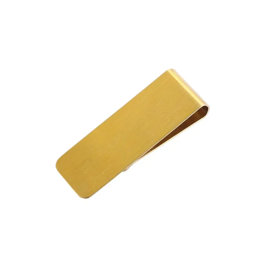 High Quality Metal Clip Slim Pocket Credit Card ID Clip Stainless Steel Money Clip Wallet Cash Clamp Men Purse