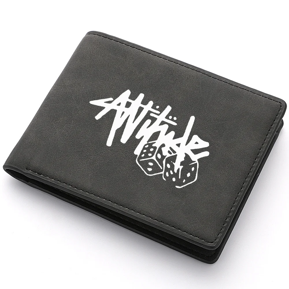 Men's Short Wallet PU Leather Vintage Casual Design Multi-Card Slot Zipper Coin Purse Mini Men's Wallet