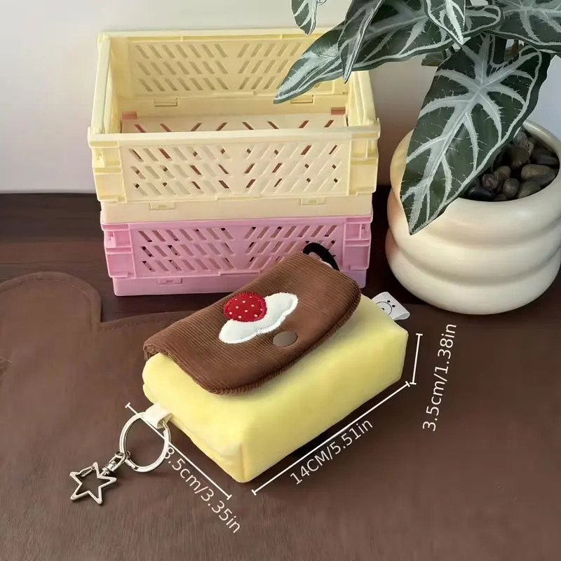 Original Japanese-Style Retro Pudding Camera Bag - Soft-Style Retro Camera Bag for Ccd and Compact Cameras, Cute and Comfortable Style, Suite Style, Can Also Be Used as a Coin Purse or Card Holder, Kawi Camera Bag
