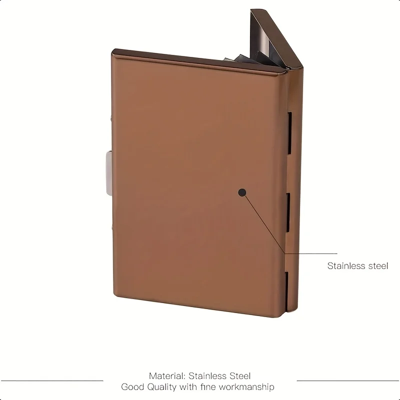 RFID Credit Card Holder, Metal Credit Card Wallet with 6 or 10 Slots Blocking Protector for Men and Women's Safety Purse