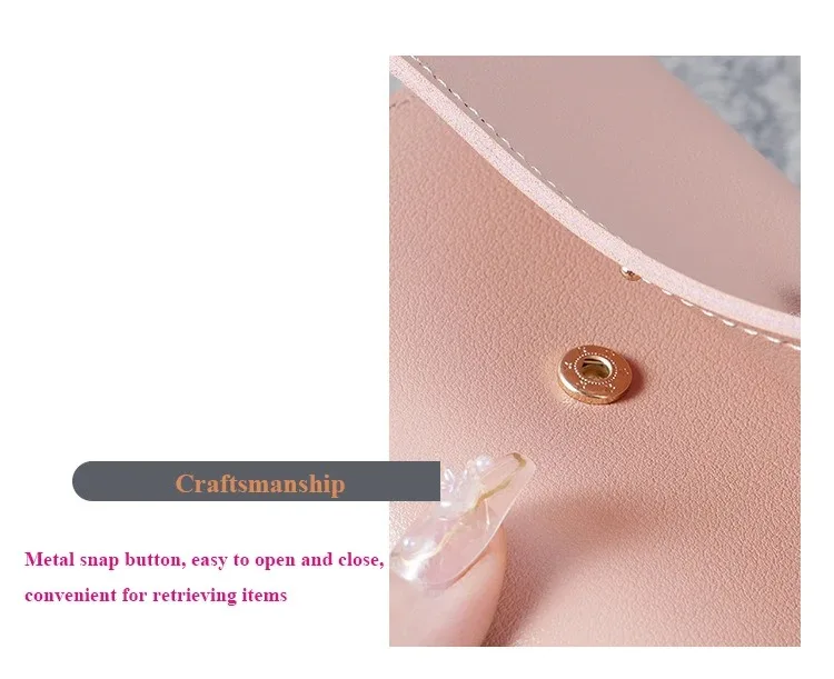 Fashion Ultra Thin Triple Fold Women's Short Wallet, Smooth Surface Multi-Card Holder Mini Coin Purse Ideal Daily Gift for Women