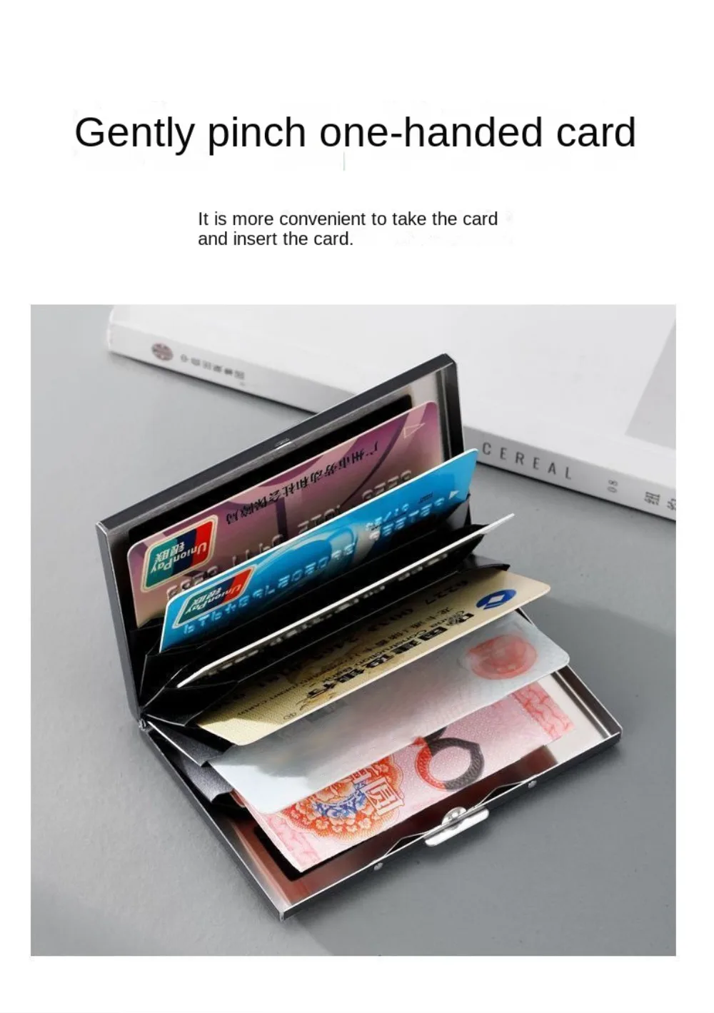 Stainless Credit Card Holder 10 Slots Men Slim Anti RFID Travel ID Cardholder Debit Box Women Wallet Metal Case Porte Carte
