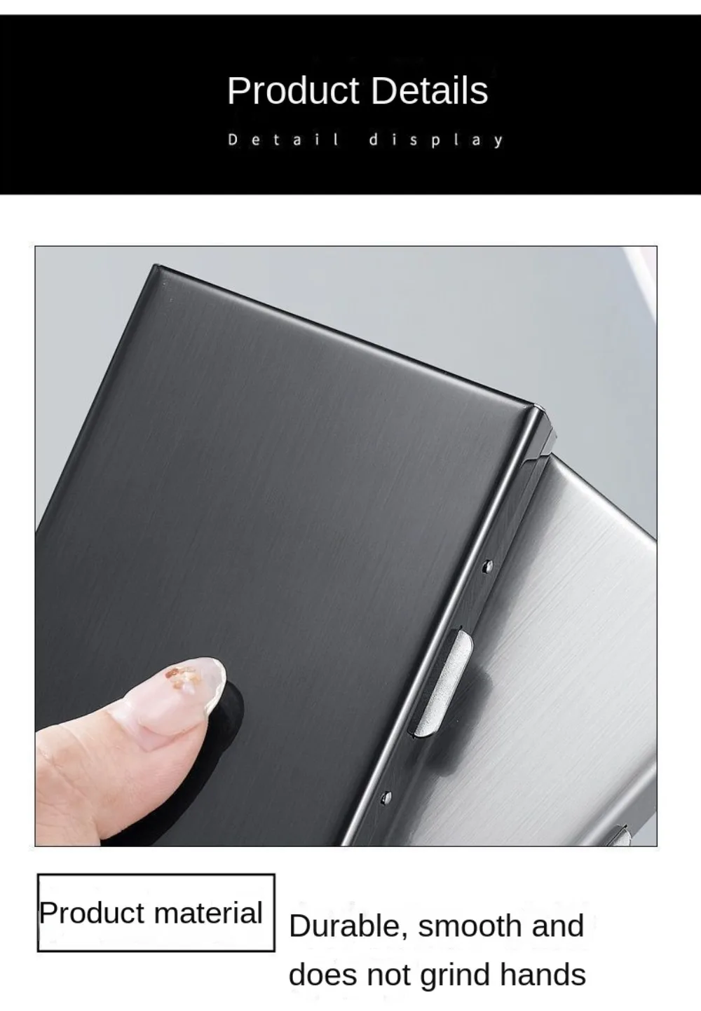 Stainless Credit Card Holder 10 Slots Men Slim Anti RFID Travel ID Cardholder Debit Box Women Wallet Metal Case Porte Carte