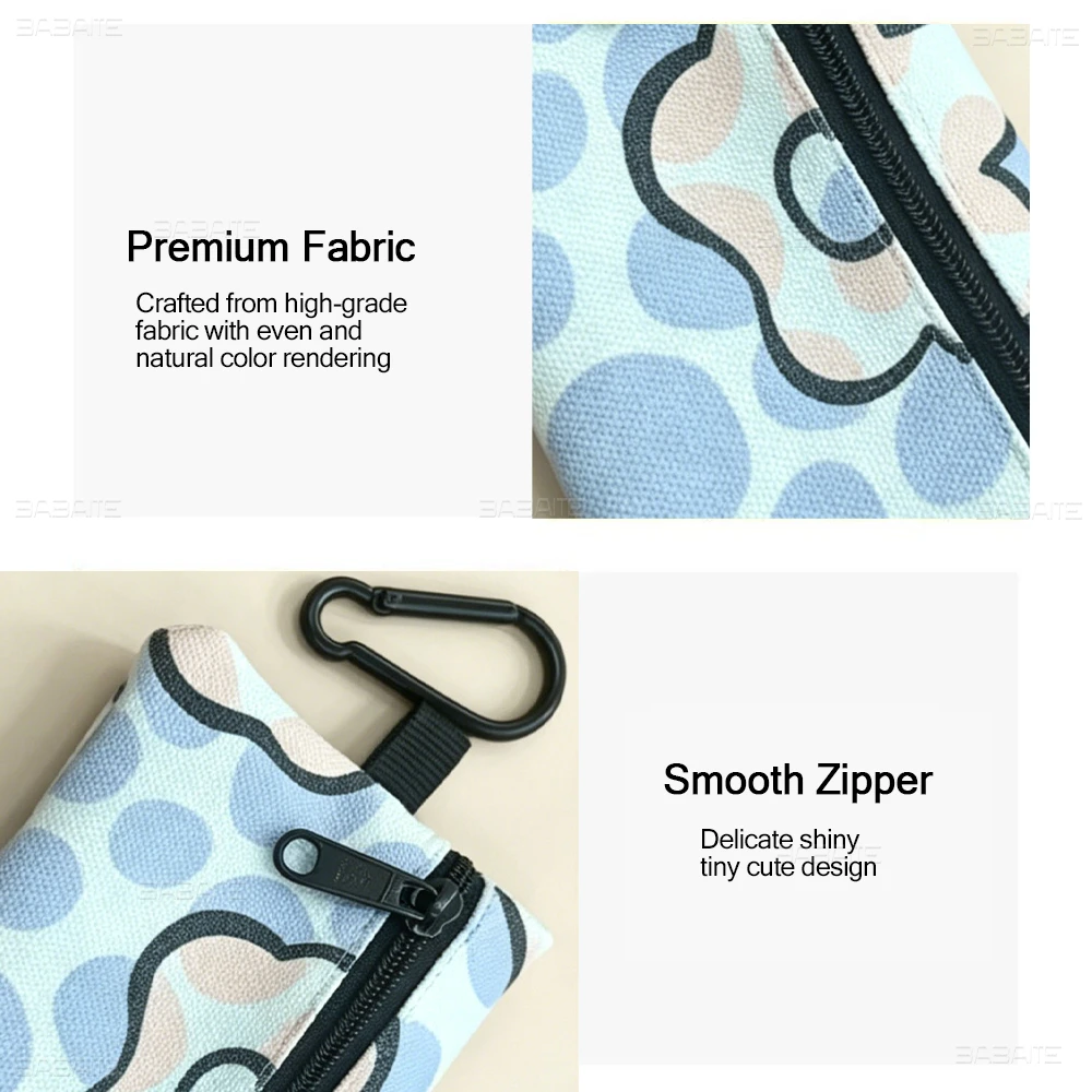 M-Michaels-Fashion-Kors Portable Oxford Fabric Mini Wallet Carabiner Design Small Coin Bag For Cards Keys Earphones