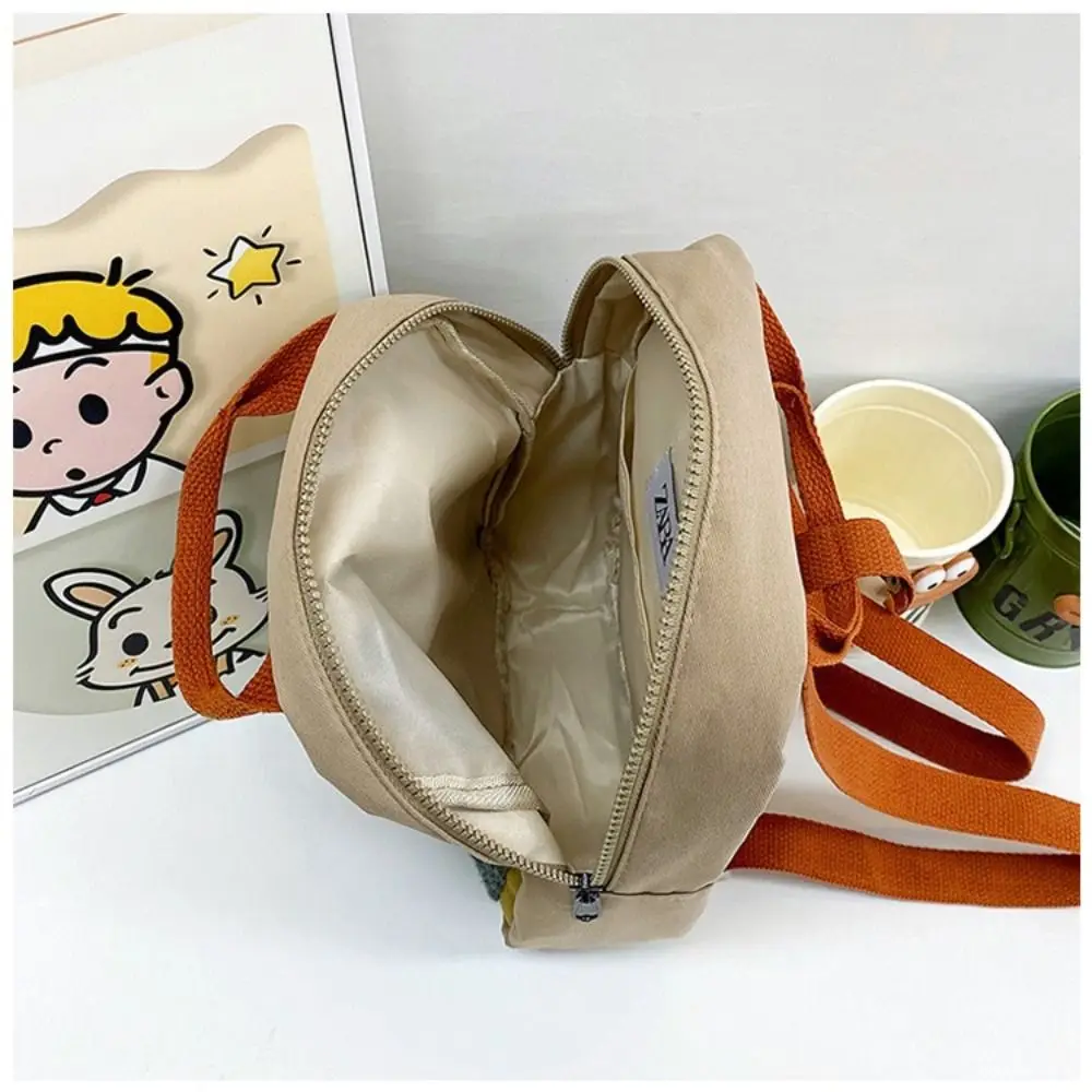 Long Neck Small Dinosaur Kindergarten Children Backpack Cartoon Hook Hair Embroidered Cute Backpack Canvas