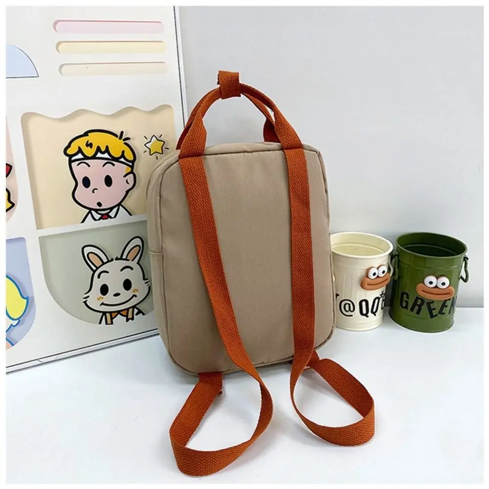 Long Neck Small Dinosaur Kindergarten Children Backpack Cartoon Hook Hair Embroidered Cute Backpack Canvas