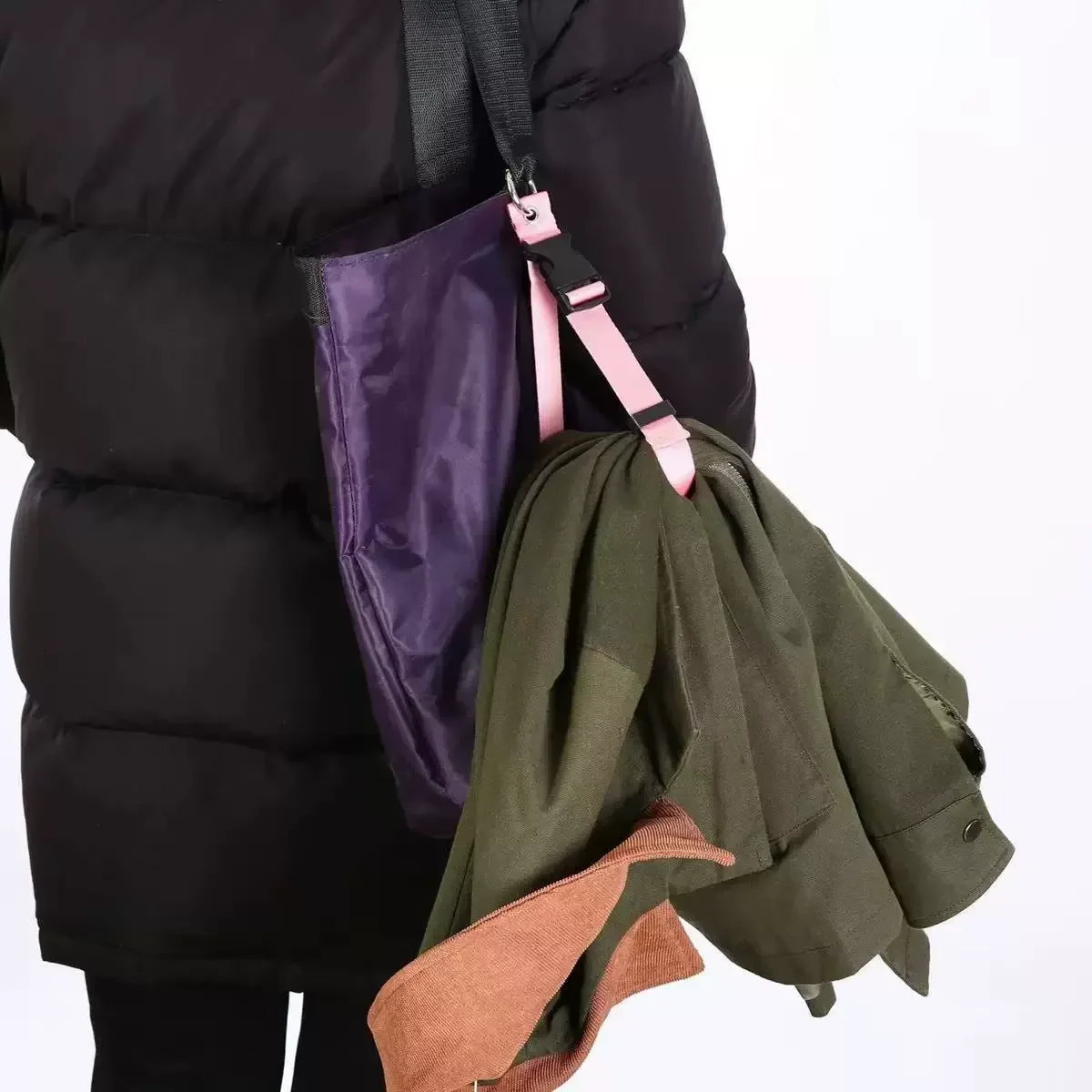 Adjustable Luggage Hanging Strap Clothes Bag Holder Belt Suitcase Travel Accessories for Jackets Umbrellas