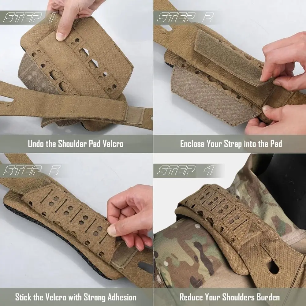 1Pcs Breathable Backpack Shoulder Strap Pad Cushioning Durable Shoulder Pad Multifunctional Non-slip Shoulder Liner Outdoor