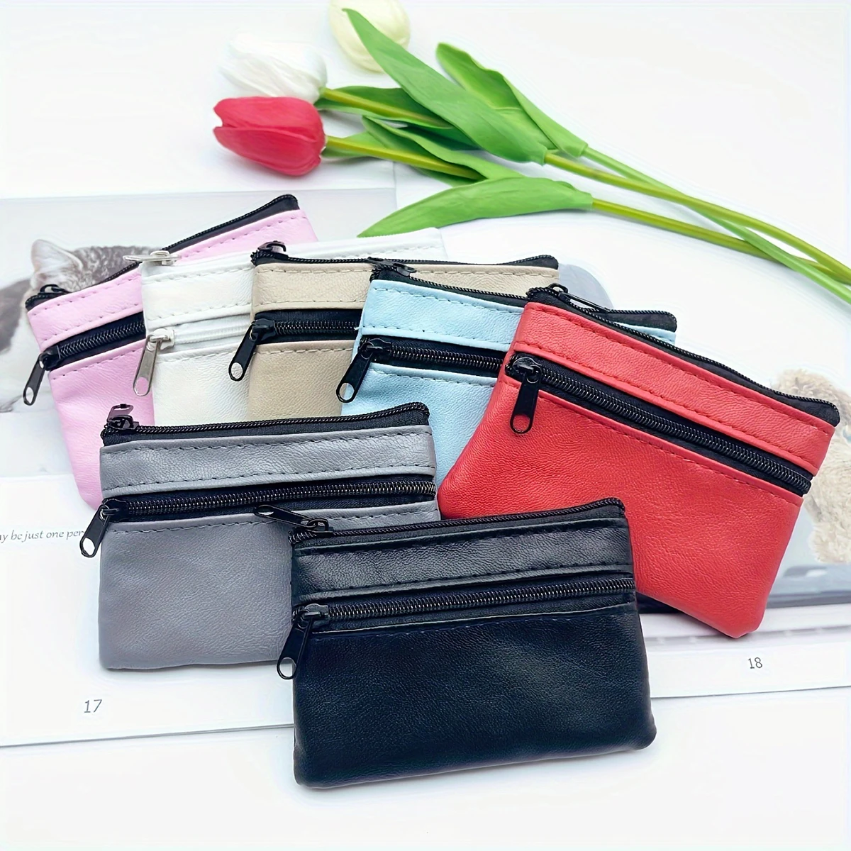 Women Men Coin Purse Men Small Bag Wallet Change Purses Zipper Money Bags Children Mini Wallets Leather Key Holder Carteira