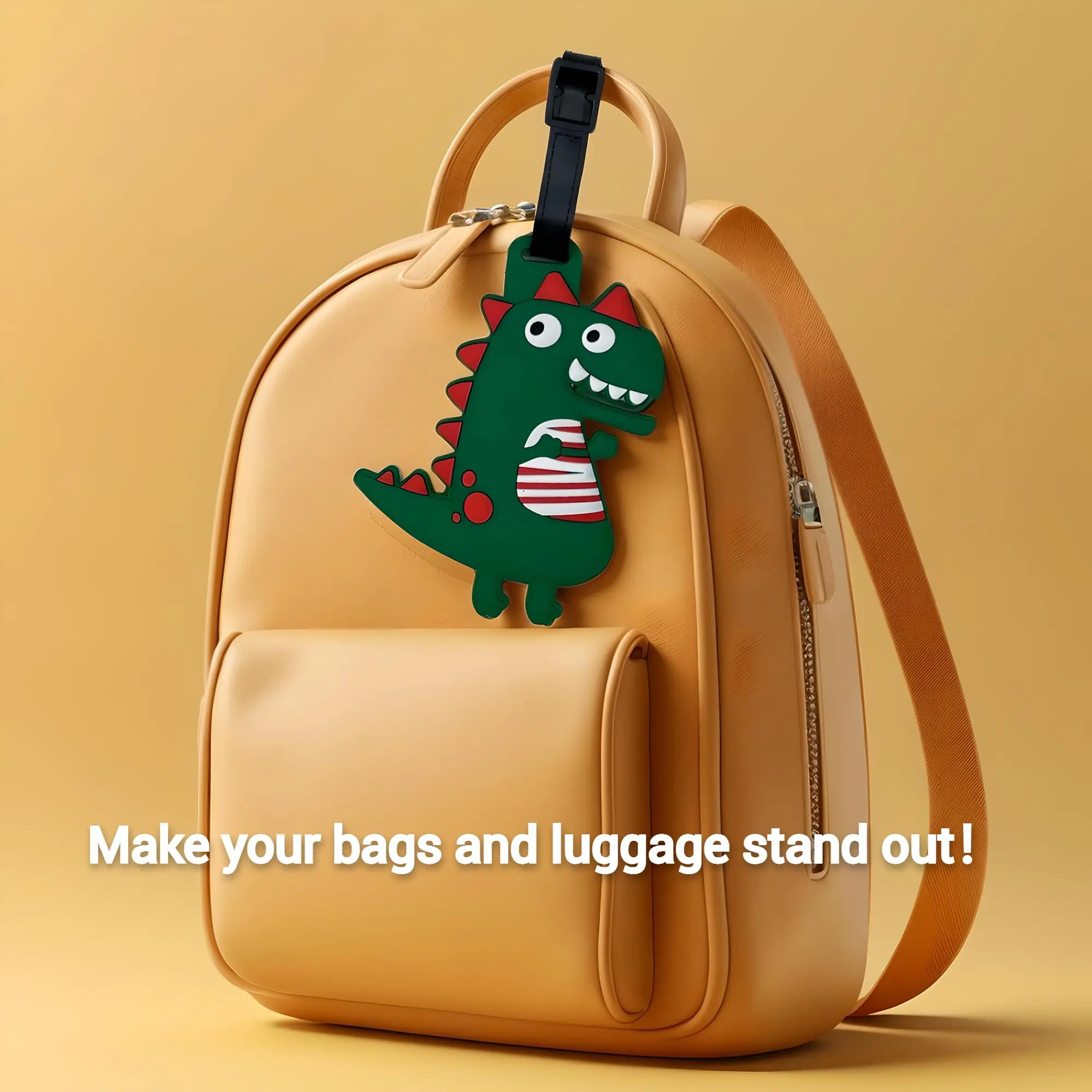 Cute Animal Luggage Tag Travel Cat Dog Poop Dinosaur Suitcase ID Addres Holder Baggage Boarding Tags Portable Label