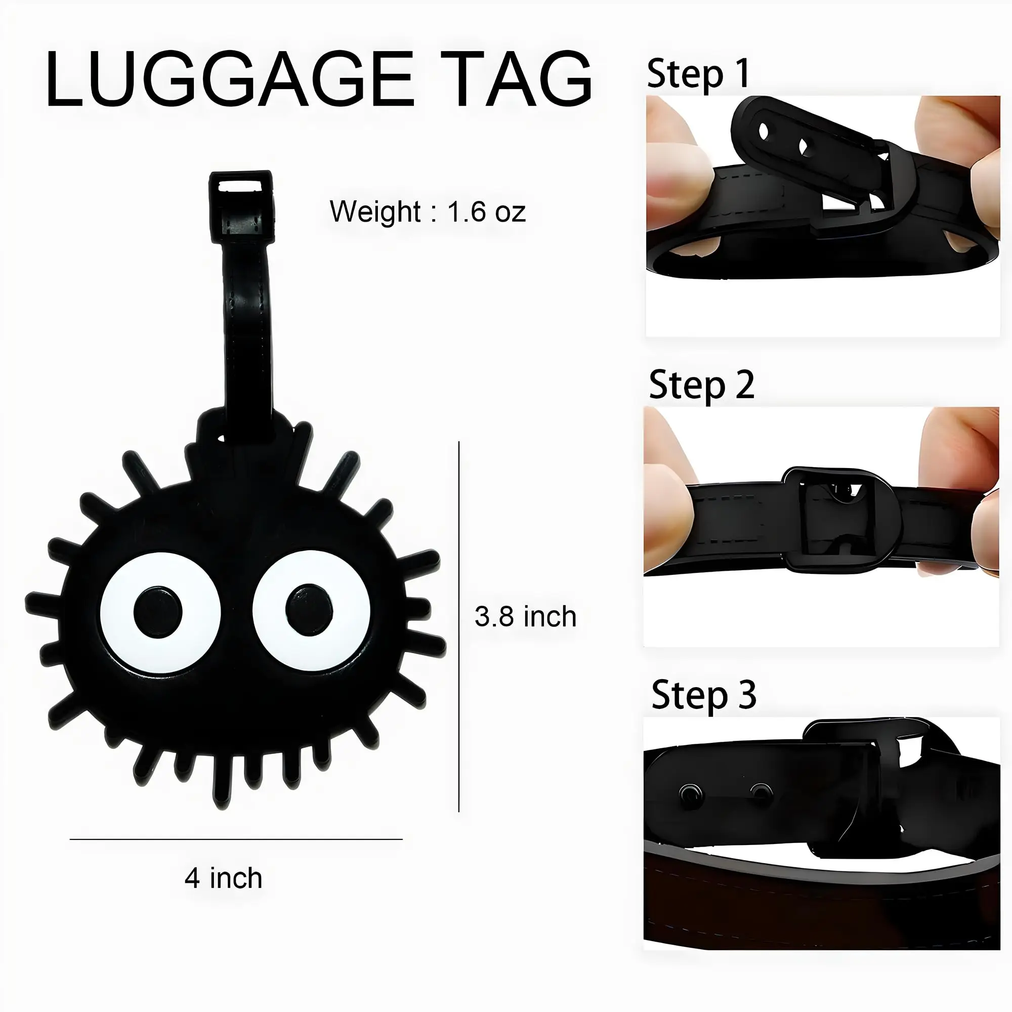 Cute Animal Luggage Tag Travel Cat Dog Poop Dinosaur Suitcase ID Addres Holder Baggage Boarding Tags Portable Label