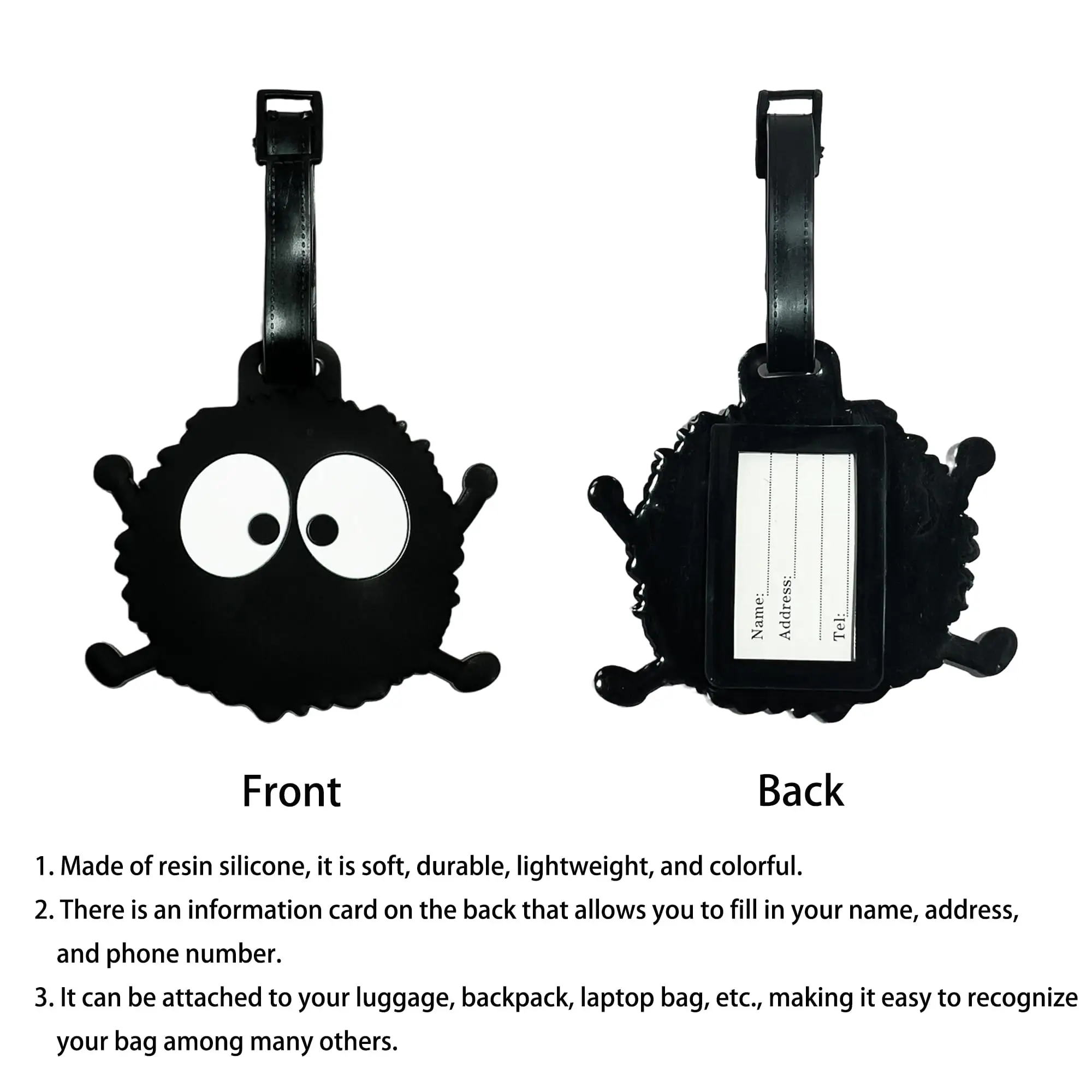 Cute Animal Luggage Tag Travel Cat Dog Poop Dinosaur Suitcase ID Addres Holder Baggage Boarding Tags Portable Label