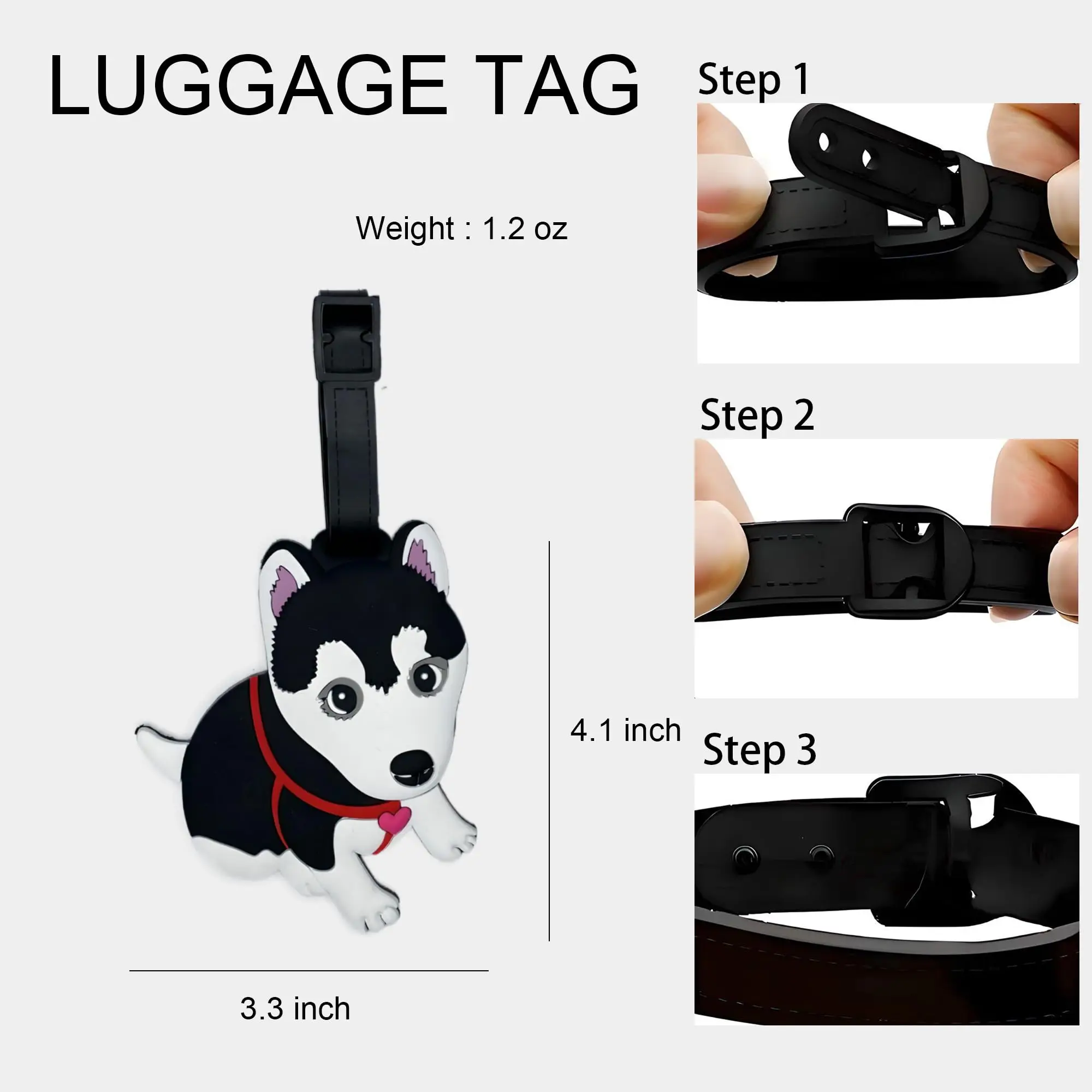 Cute Animal Luggage Tag Travel Cat Dog Poop Dinosaur Suitcase ID Addres Holder Baggage Boarding Tags Portable Label