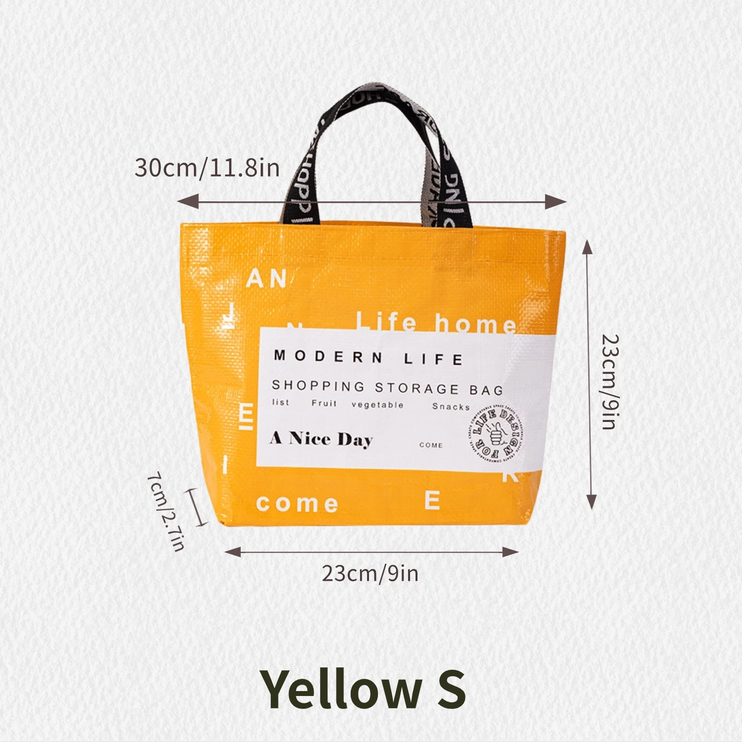 Large-capacity Supermarket Grocery Shopping One-shoulder Portable PP Woven Shopping Bag for Retail Stores, Boutique