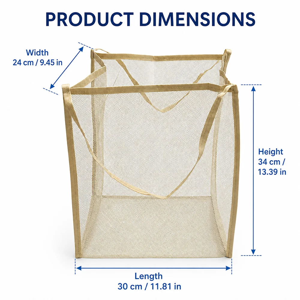 Portable Mesh Beach Bag Lightweight Breathable Quick-Dry Travel Tote Bag for Beach Trips Outdoor Activities Storage Towels Toys