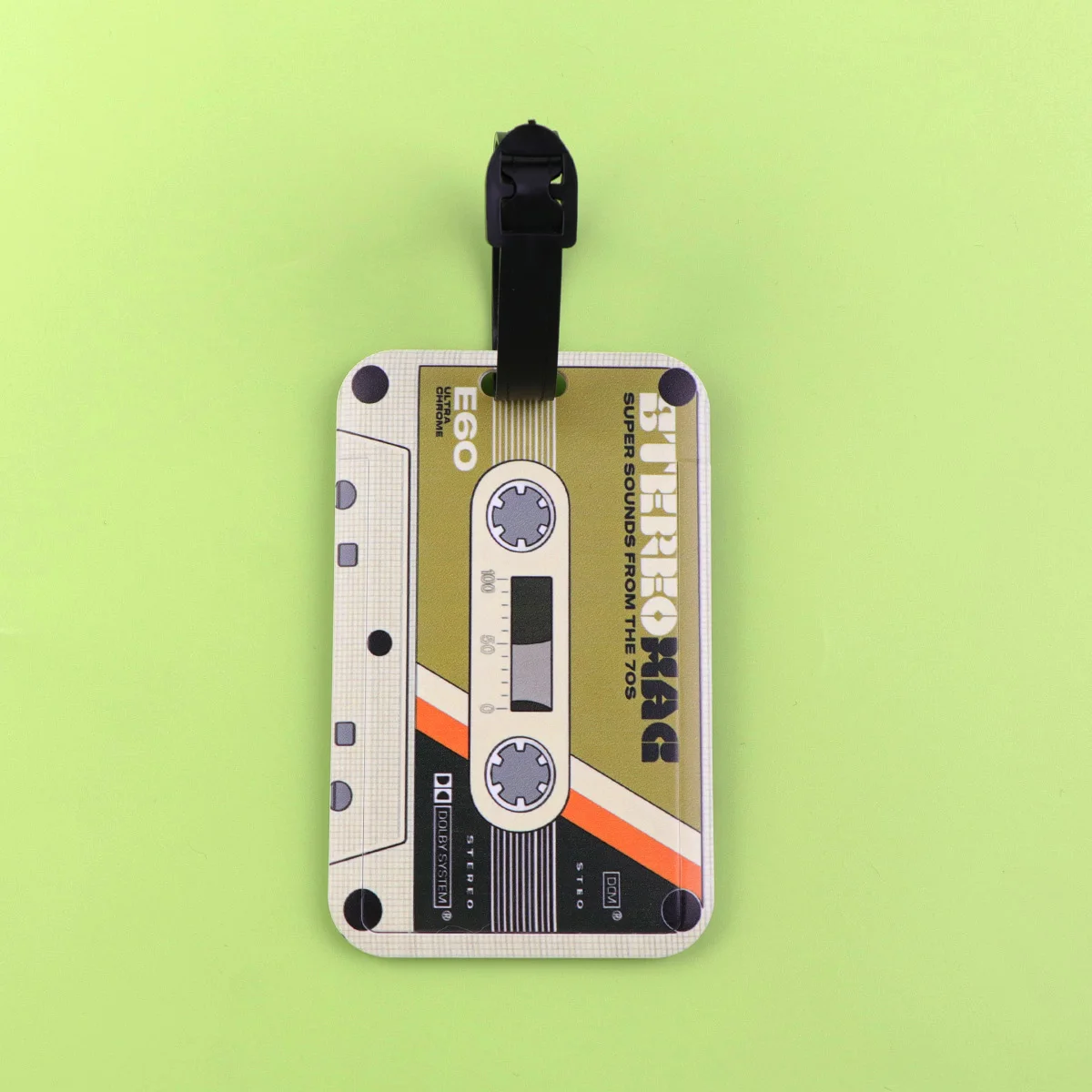 Retro Cartoon Tape Lightweight Plane Fashion Printed Luggage ID Tag Business Trip Bag Tag Luggage Accessories Portable