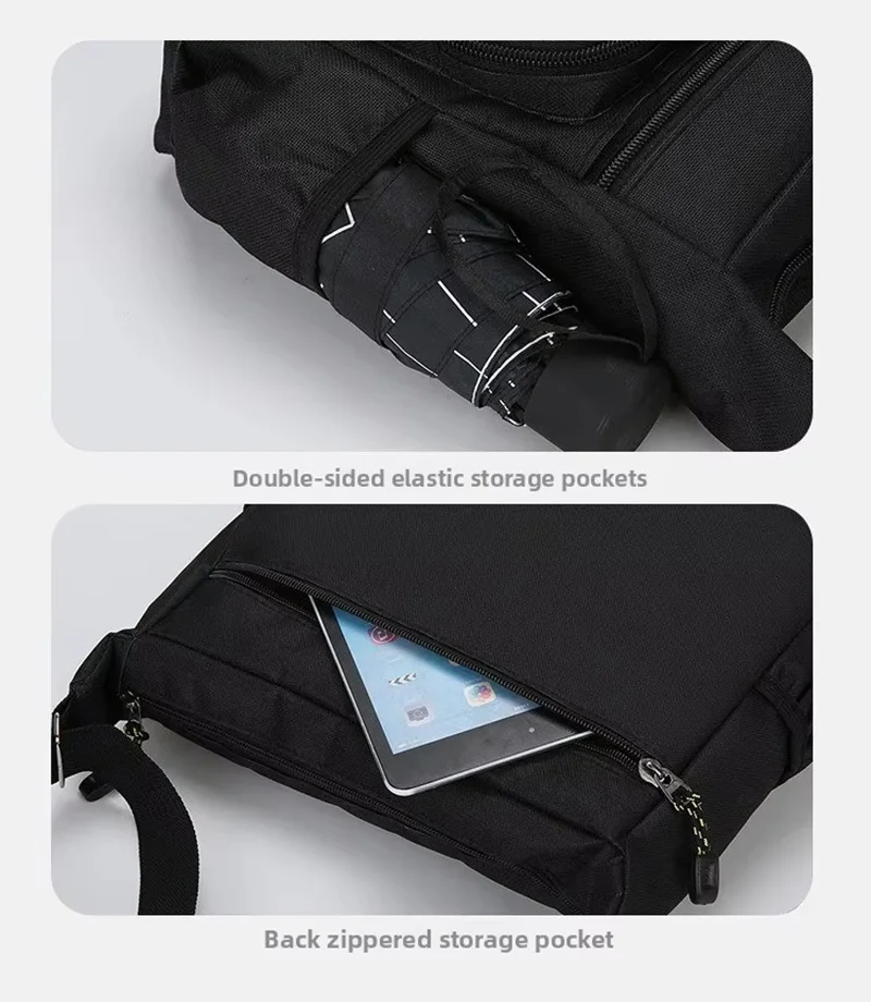 Men Crossbody Bag Single Shoulder Bags Big Capacity Commuter Storage Bag Fashion Multi-Pockets Business Travel Crossbody Bags