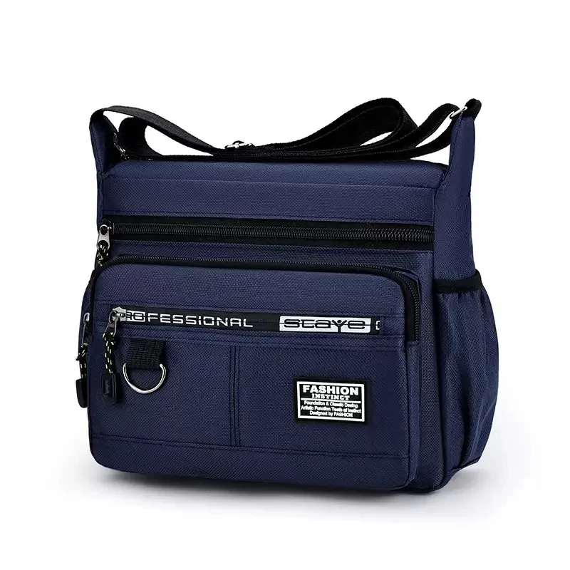 Men Crossbody Bag Single Shoulder Bags Big Capacity Commuter Storage Bag Fashion Multi-Pockets Business Travel Crossbody Bags