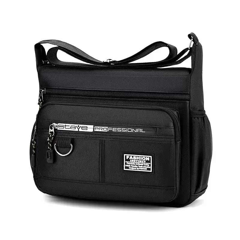 Men Crossbody Bag Single Shoulder Bags Big Capacity Commuter Storage Bag Fashion Multi-Pockets Business Travel Crossbody Bags