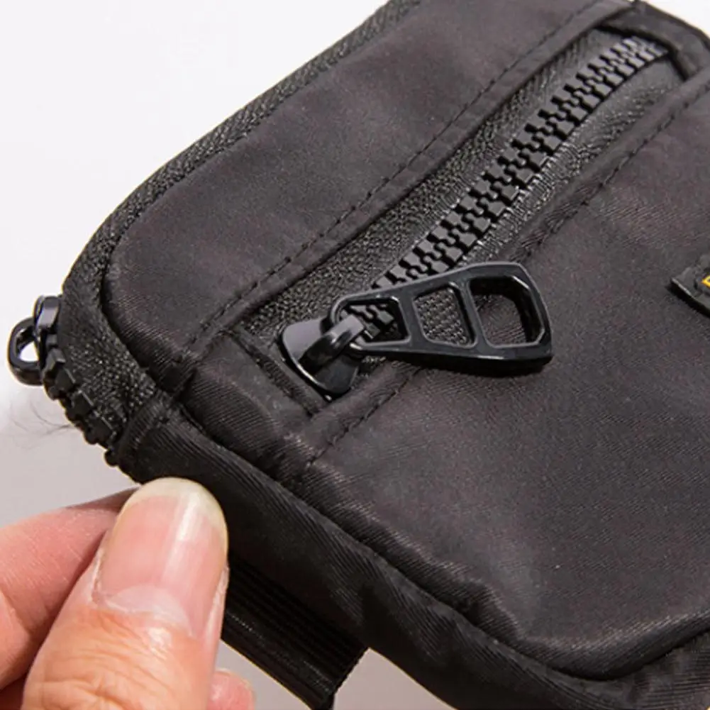 Small Casual Men's Coin Purse Canvas Zipper Short Wallet Retro Key Holder Money Bag Trend Youth Mini Handbag