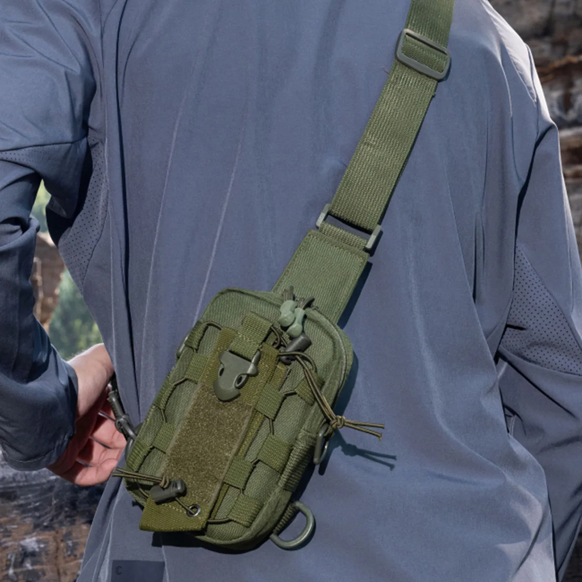 Water Bottle Bag, Cross-Body Water Bottle Bag, Multi-Functional Cup Protective Cover, Water Cup Cover, Cycling Bag, Professional Camping Outdoor Chest Bag