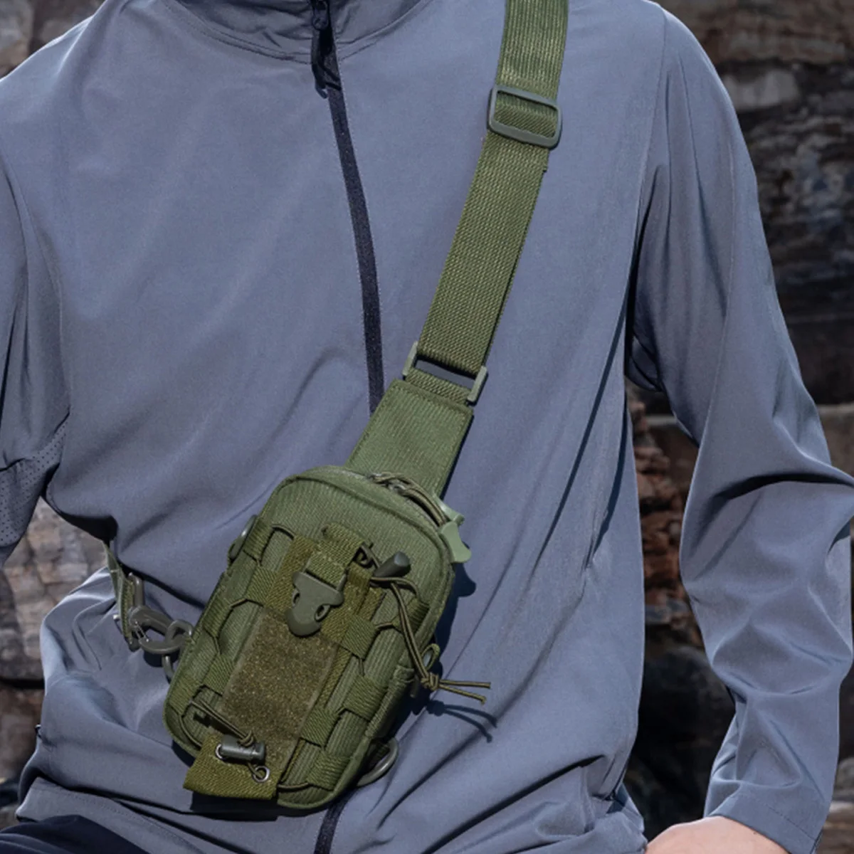 Water Bottle Bag, Cross-Body Water Bottle Bag, Multi-Functional Cup Protective Cover, Water Cup Cover, Cycling Bag, Professional Camping Outdoor Chest Bag