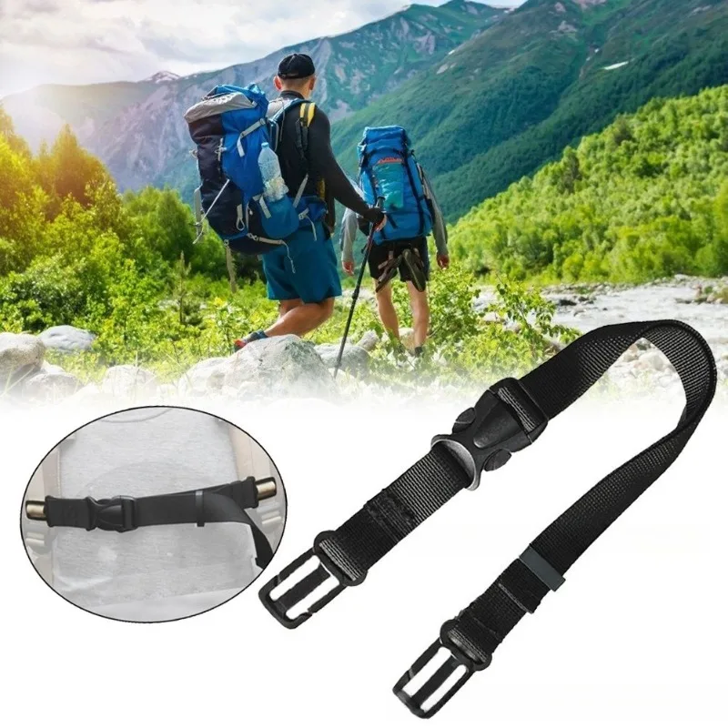 Adjustable Backpack Chest Strap,Outdoor Travel Sternum Harness Webbing with Buckle,Anti-Slip Nylon Bag Belt Backpack Accessories