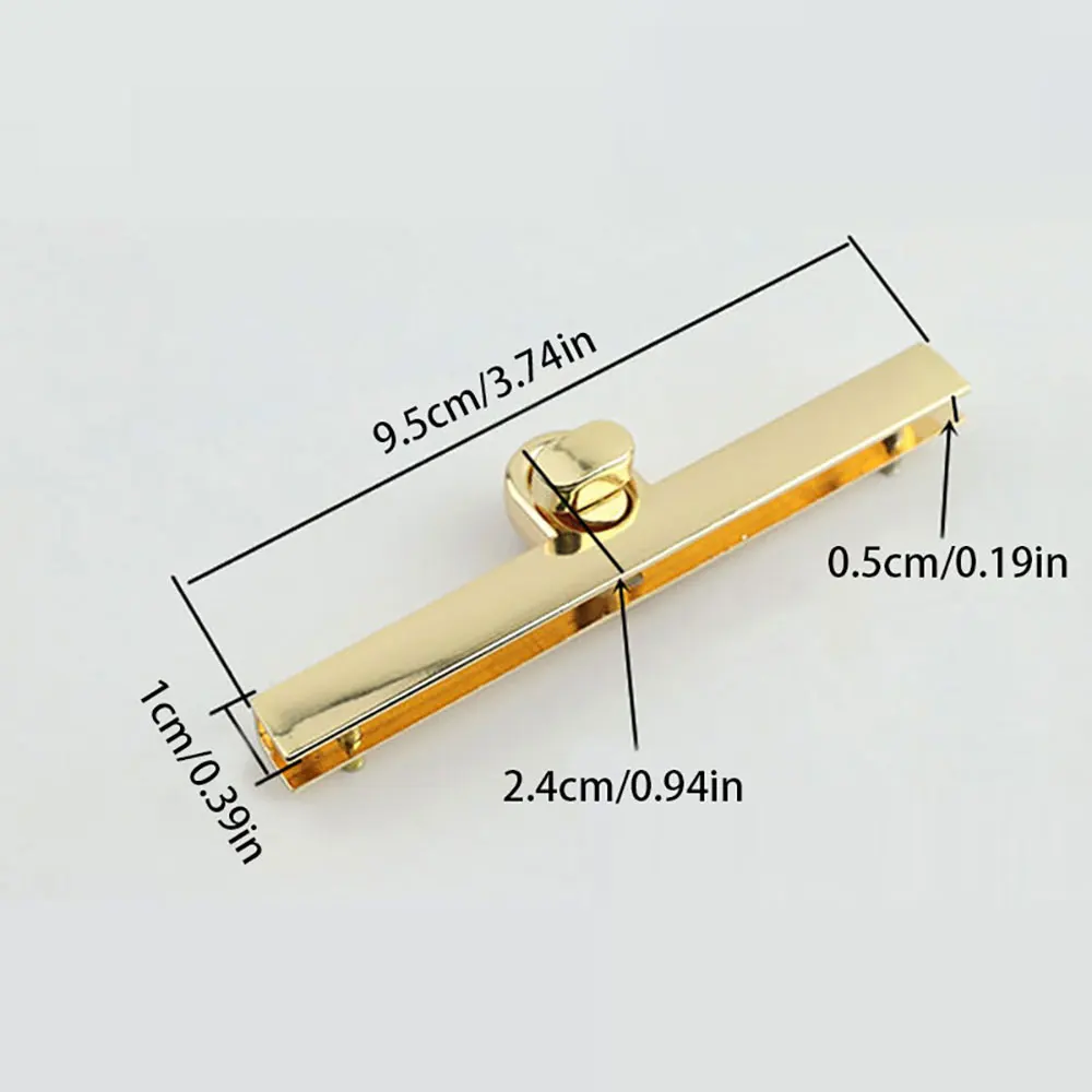 1Pcs Fashion Bag Clasp Turn Lock Clasp Purse Closure Twist Locks Fasteners Metal Buckles For DIY Handbag