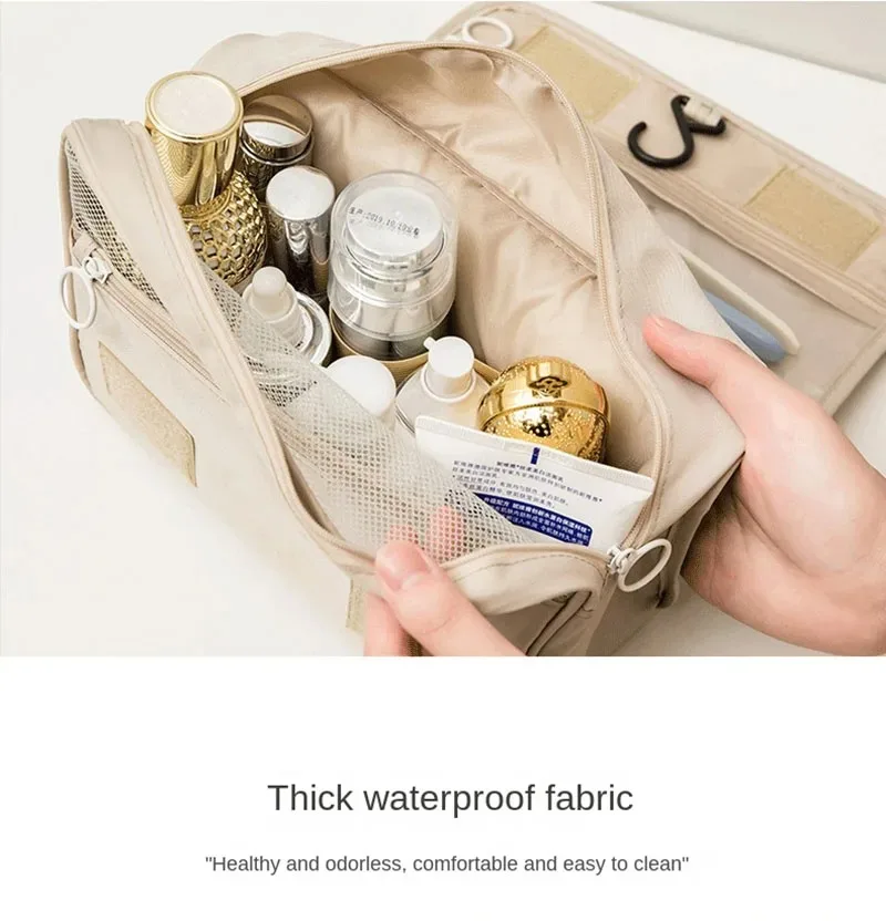 High Quality Travel Makeup Bag Waterproof Toiletries Organizer Women Neceser Bathroom Hook Wash Pouch Hook Makeup Storage Bag