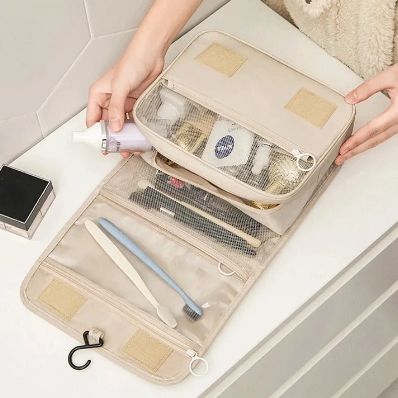 High Quality Travel Makeup Bag Waterproof Toiletries Organizer Women Neceser Bathroom Hook Wash Pouch Hook Makeup Storage Bag