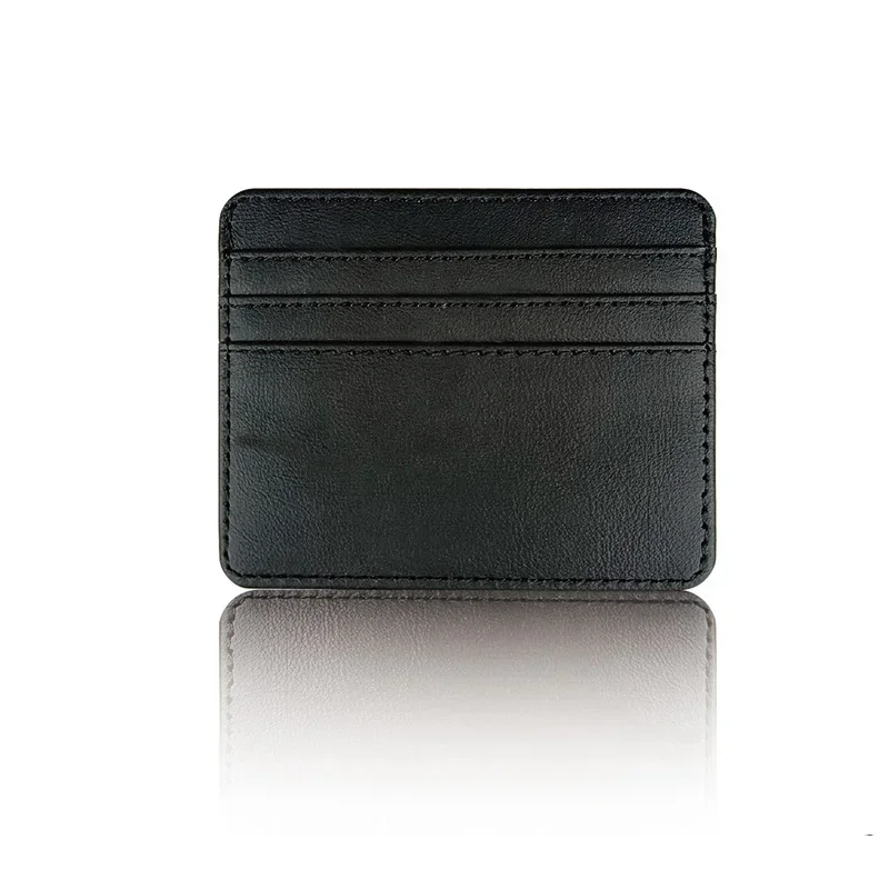 1Pc Pu Leather ID Card Holder Candy Color Bank Credit Card Box Multi Slot Slim Wallet for Women Men Business Card Cover